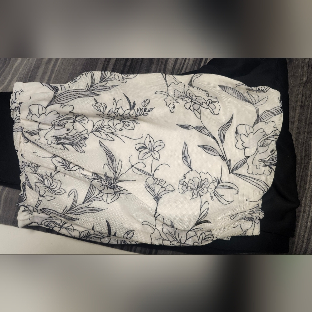 Floral Bandeau Top & Skirt